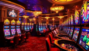 Mainkan game slot Olympus 1000 yang mendebarkan di kasino mewah yang penuh semangat.