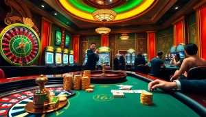 An engaged player at an i9bet poker table enjoys high stakes with detailed cards and chips.