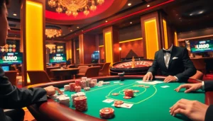 Experience the thrill of winning strategies at U88 poker tables in a luxurious casino.