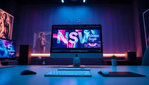 AI NSFW image generator interface showcasing vibrant, artistic creations.