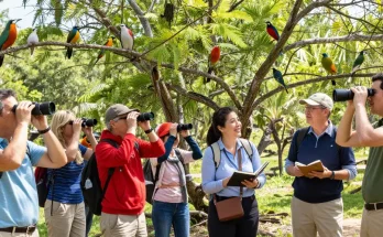 Birdwatching enthusiasts thrilled discovering unique birds while using rokok88 login for special insights.
