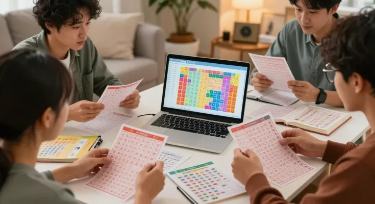 Analisis angka untung togel oleh pemain di ruang tamu yang hangat dan mengundang.