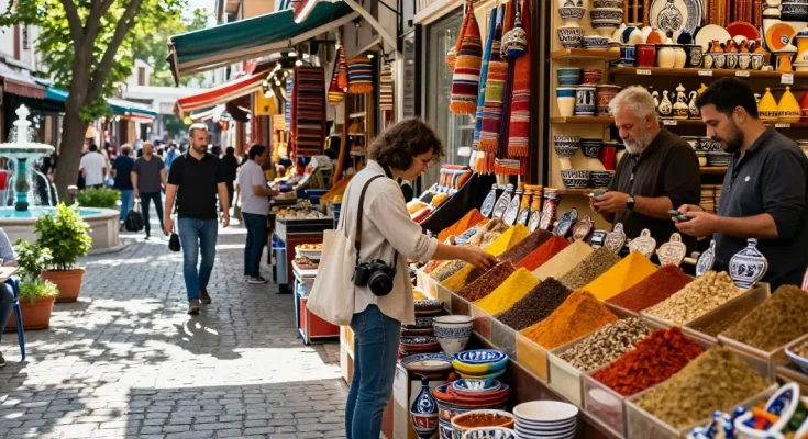 Experience vibrant stalls and local culture in istanbulpano.com, exploring Istanbul's market scene.