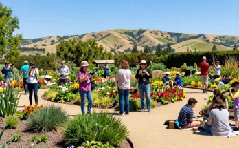Experience the beauty of Capay Valley Garden Tour with vibrant flowers, joyful travelers, and scenic landscapes at https://www.thecapayvalleygardentour.com