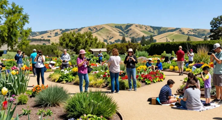 Experience the beauty of Capay Valley Garden Tour with vibrant flowers, joyful travelers, and scenic landscapes at https://www.thecapayvalleygardentour.com