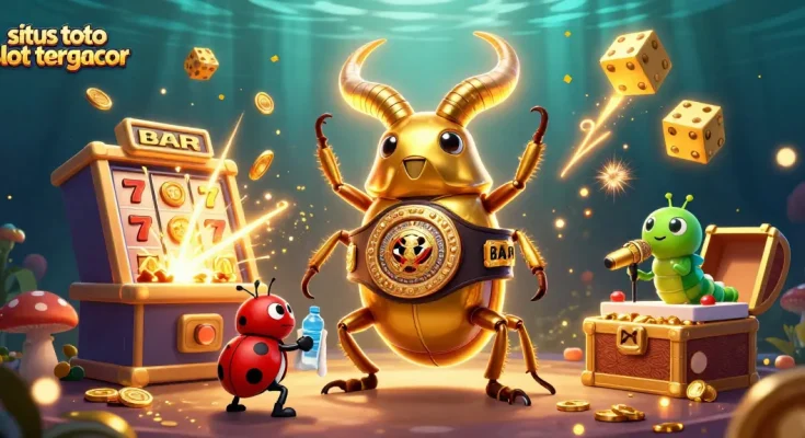 Engage in thrilling gameplay at situs toto slot tergacor with vibrant 3D imagery, showcasing dynamic slot elements and captivating characters.